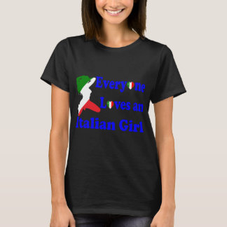 T-shirt Tout le monde aime une fille italienne