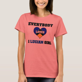 T-shirt Tout le monde aime une fille lucienne