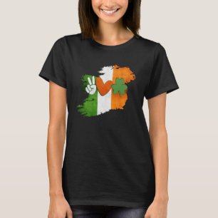 T-shirt Tout Le Monde Aime Une Irlandaise, Drapeau Irlanda