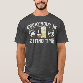 T-shirt Tout le monde au pub devient pompette