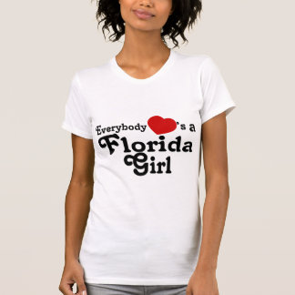 T-shirt Tout le monde coeurs une fille de la Floride
