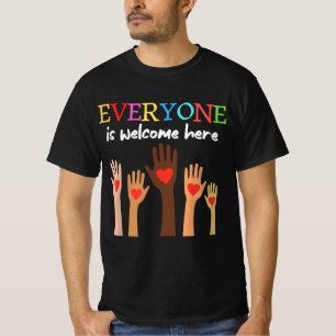 T-shirt tout le monde est le bienvenu ici