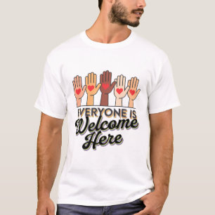 T-shirt Tout Le Monde Est Le Bienvenu Ici Idaho Enseignant