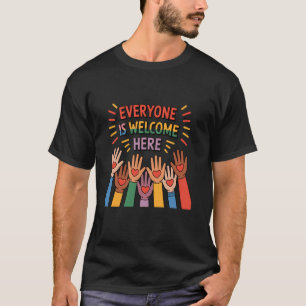 T-shirt Tout le monde est le bienvenu ici Idaho Enseignant