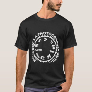 T-shirt Tout le monde est photographe jusqu'à ce que la ph