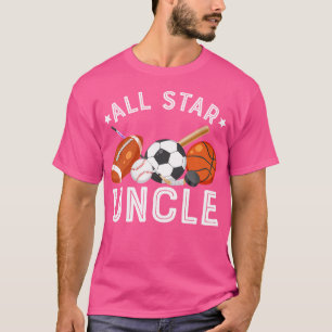 T-shirt Tout L'Oncle Étoile De L'Anniversaire Boy Basketba