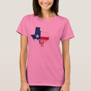 T-shirt tout n'est pas plat dans texas taille poitrine hum