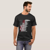 T-shirt Tout Plus Rapide Que Composer le 911 Drapeau Améri (Devant entier)