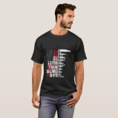 T-shirt Tout Plus Rapide Que De Composer Le Canon Drapeau  (Devant entier)