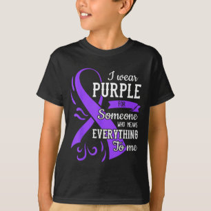 T-shirt Tout pour la Journée de l'épilepsie Ruban Violet É