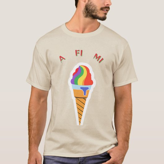 T-shirt Tout pour moi cône de glace (Devant)