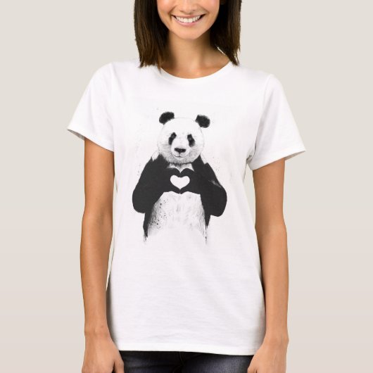 T-shirt Tout que vous avez besoin est amour (Devant)