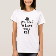 Tout que vous avez besoin est amour et un chat
