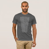 T-shirt Tout / Rien chemise (Devant entier)