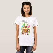 T-shirt Tout se passe pour une raison Vivez-le et apprenez (Devant entier)