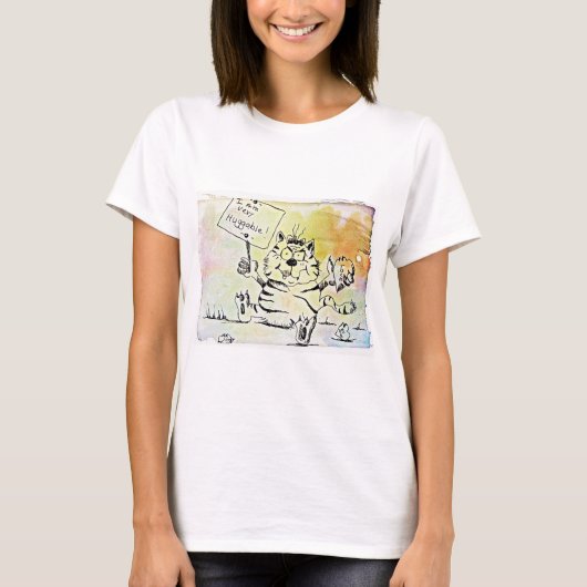 T-shirt Tout simplement trop câlin (Devant)