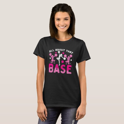 T-shirt Tout Sur Cette Base Drôle Cheerl Cheerl Pom-pom gi (Devant entier)