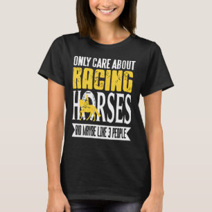 T-shirt Tout sur les chevaux de course Drôle de cavalier V