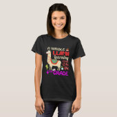 T-shirt Tout un apprentissage en lama en cours en 4e année (Devant entier)