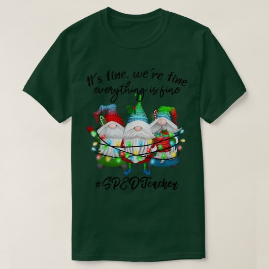 T-shirt Tout va bien Enseignant SPEED (Design devant)
