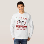 T-shirt Tout vol laid de bonhomme de neige de chandail de (Devant entier)
