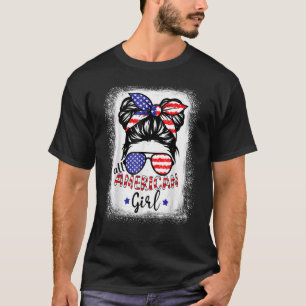 T-shirt Toute Américaine Bleached Patriotique Juillet 4
