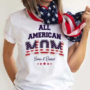 T-shirt Toute American Mom Patriotic 4 juillet