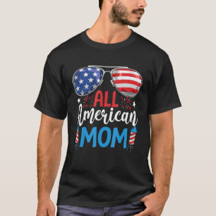 T-shirt Toute American Mom Shirt Quatrième 4 juillet Sungl