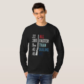 T-shirt Toute Commande Plus Rapide Que La Commande 911 Gun (Devant entier)