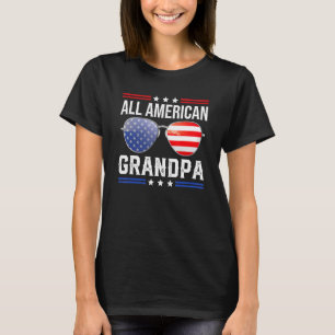 T-shirt Toute la famille américaine de grand-père jumelage