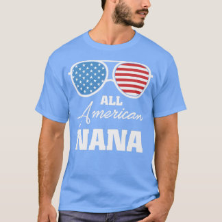 T-shirt Toute la famille américaine Nana Grandma 4 juillet