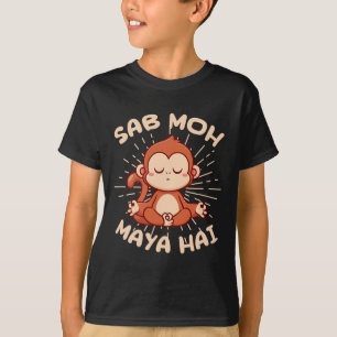 T-shirt Toute la foi est une illusion Méditation du singe