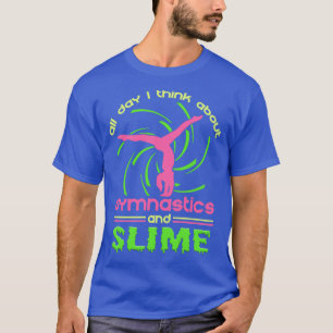 T-shirt Toute La Journée Je Pense À La Gymnastique Et À La