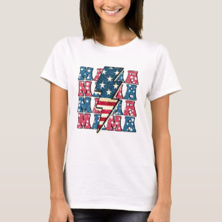 T-shirt Toute la maman américaine