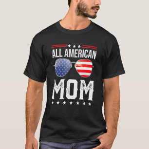 T-shirt Toute Maman Américaine Correspondant Famille Quatr