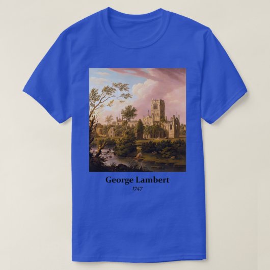 T-shirt Toutes les Art Relaxant Paysage Peinture Abbaye de (Design devant)