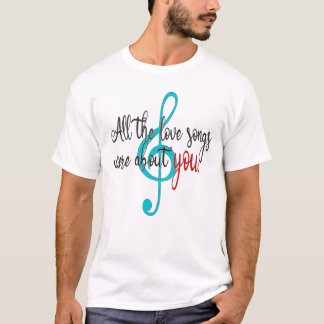T-shirt Toutes les chansons d'amour