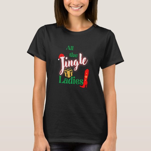 T-shirt Toutes Les Dames Jingle Boat Stars X Mas Père Noël (Devant)