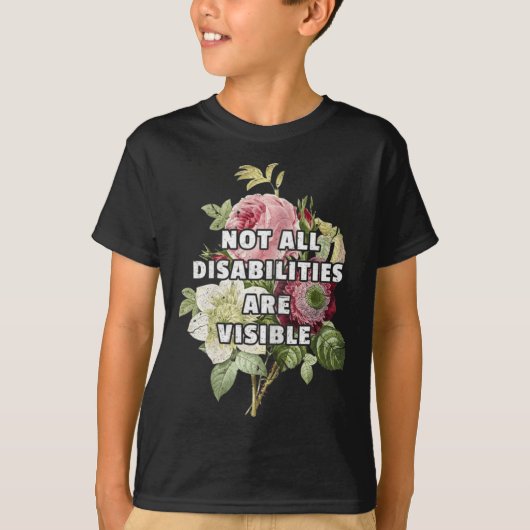 T-shirt Toutes les déficiences ne sont pas visibles Fibrom (Devant)