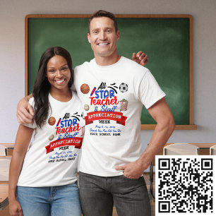 T-shirt Toutes les étoiles enseignant Appréciation Semaine