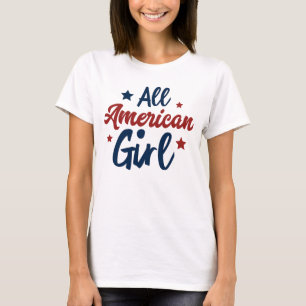 T-shirt Toutes les étoiles filles américaines
