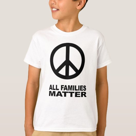 T-shirt Toutes les familles comptent (Devant)