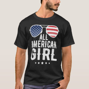 T-shirt Toutes les filles américaines 4 juillet nous Pride