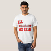 T-shirt Toutes les généralisations sont humour faux de (Devant entier)