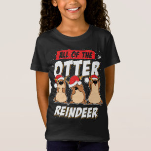 T-Shirt Toutes Les Loutres De Mer Drôle Du Rindeer Otter C