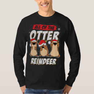T-shirt Toutes Les Loutres De Mer Drôle Du Rindeer Otter C