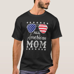 T-shirt Toutes Les Mères Américaines Femmes Patriotique 4è