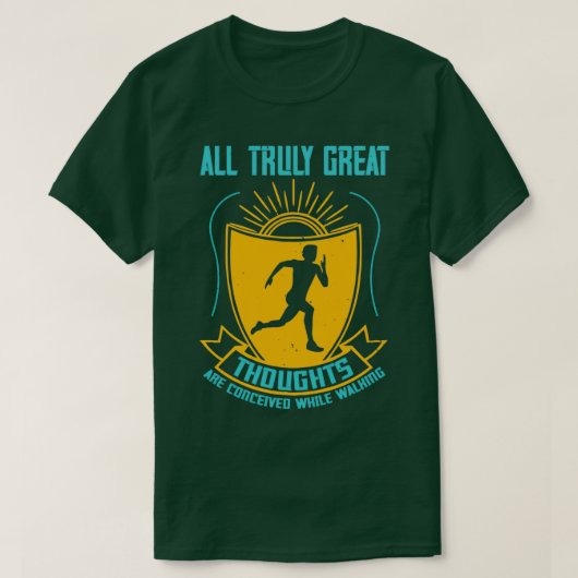T-shirt Toutes Les Vraiment Bonnes Pensées Sont (Design devant)