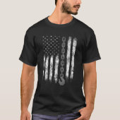 T-shirt Tow Truck Driver Cadeau Hommes USA Drapeau Towing  (Devant)