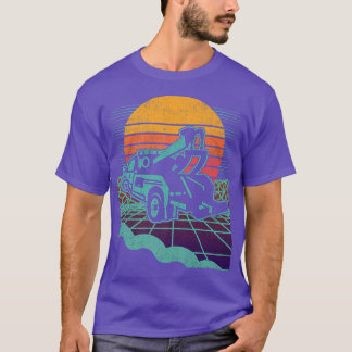 T-shirt Tow Truck Sunset Retro Vintage Towing Trucker